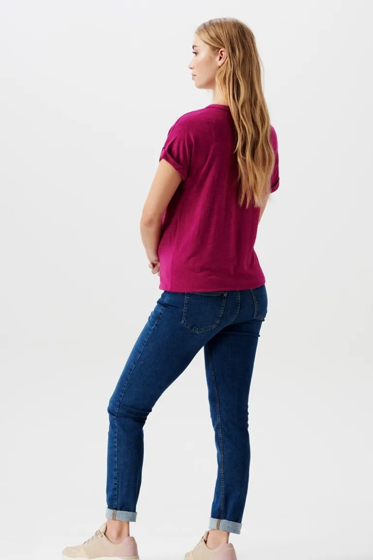 voedings_tshirt__berry_7.webp Noppies T-Shirts | T-Shirts<Voedings T-shirt - Berry