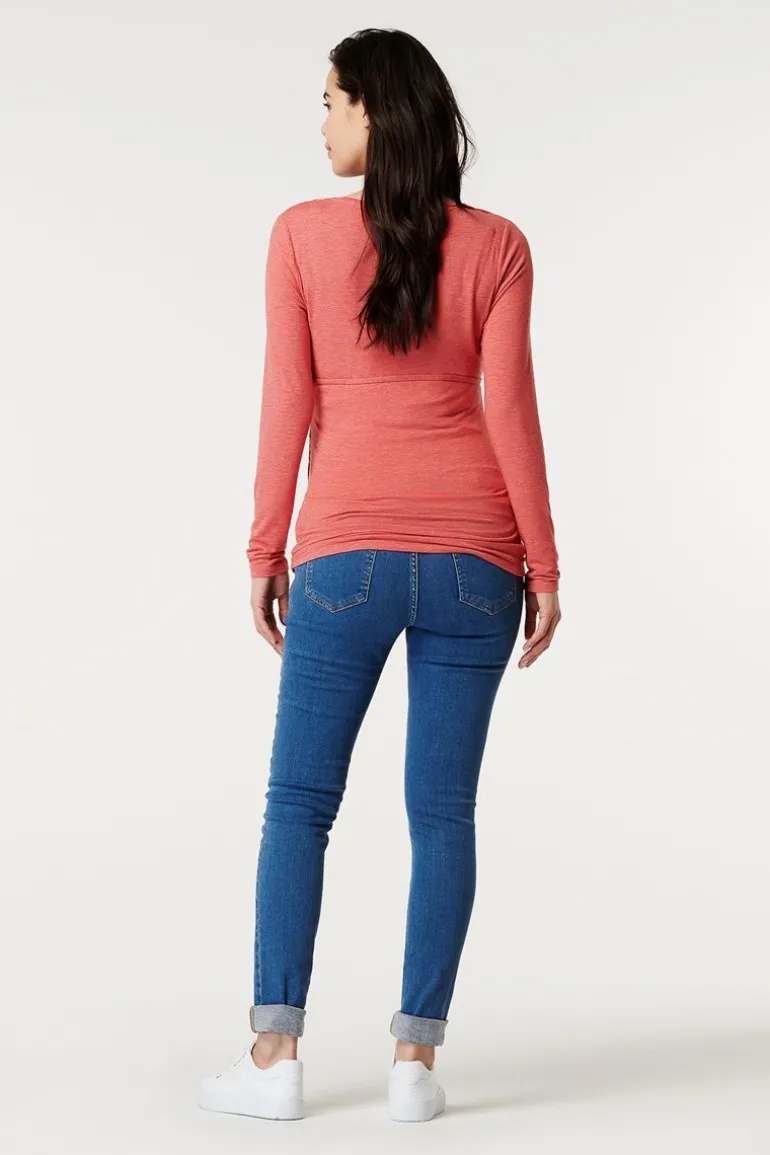 voedings_tshirt__coral_10.webp Noppies T-Shirts | T-Shirts<Voedings T-shirt - Coral