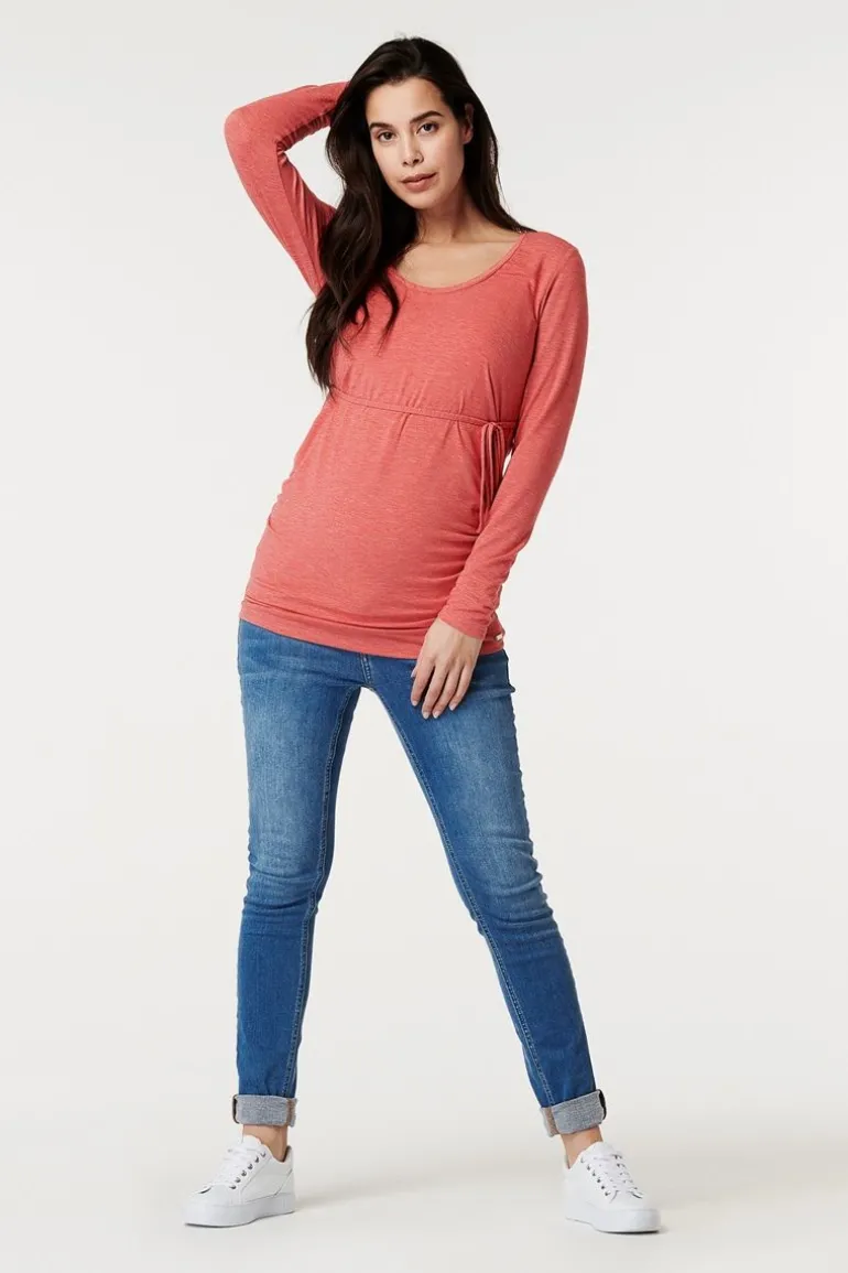 voedings_tshirt__coral_7.webp Noppies T-Shirts | T-Shirts<Voedings T-shirt - Coral