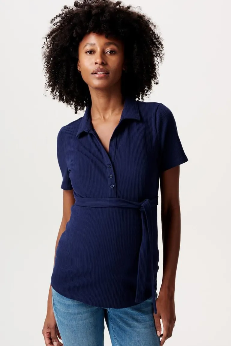 voedings_tshirt__dark_nav_7-2.webp Noppies T-Shirts | T-Shirts<Voedings T-shirt - Dark Navy