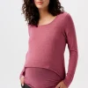 Noppies T-Shirts | T-Shirts<Voedings T-shirt - Dark Old Pink