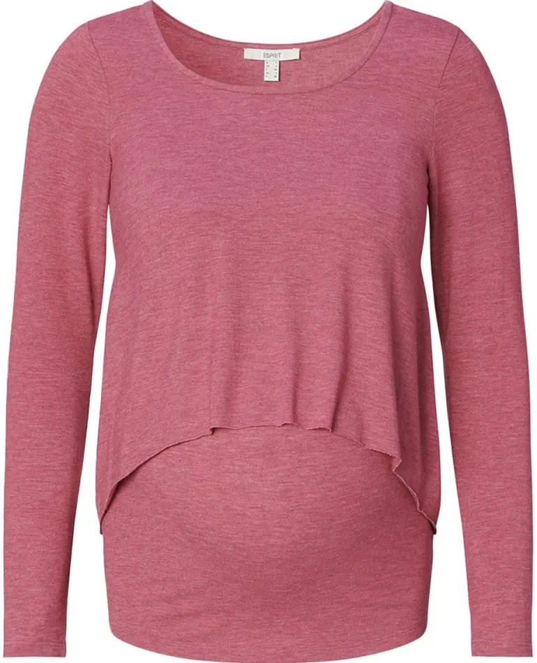 voedings_tshirt__dark_old_2.webp Noppies T-Shirts | T-Shirts<Voedings T-shirt - Dark Old Pink