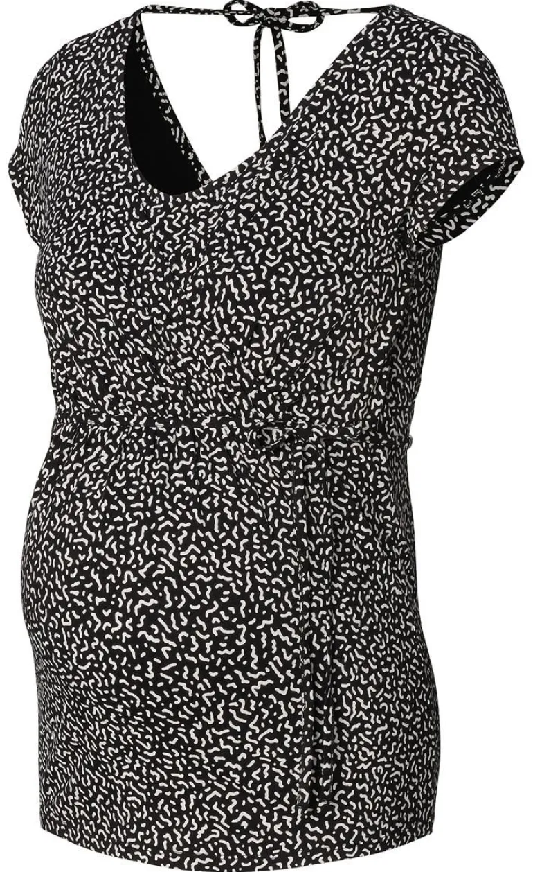 voedings_tshirt__deep_bla_10.webp Noppies T-Shirts | T-Shirts<Voedings T-shirt - Deep Black