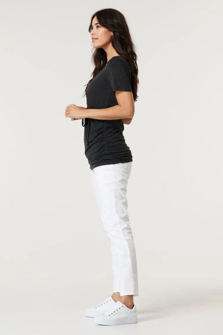 voedings_tshirt__gunmetal_8-1.webp Noppies T-Shirts | T-Shirts<Voedings T-shirt - Gunmetal