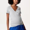 Noppies T-Shirts | T-Shirts<Voedings T-shirt - Light Grey melange