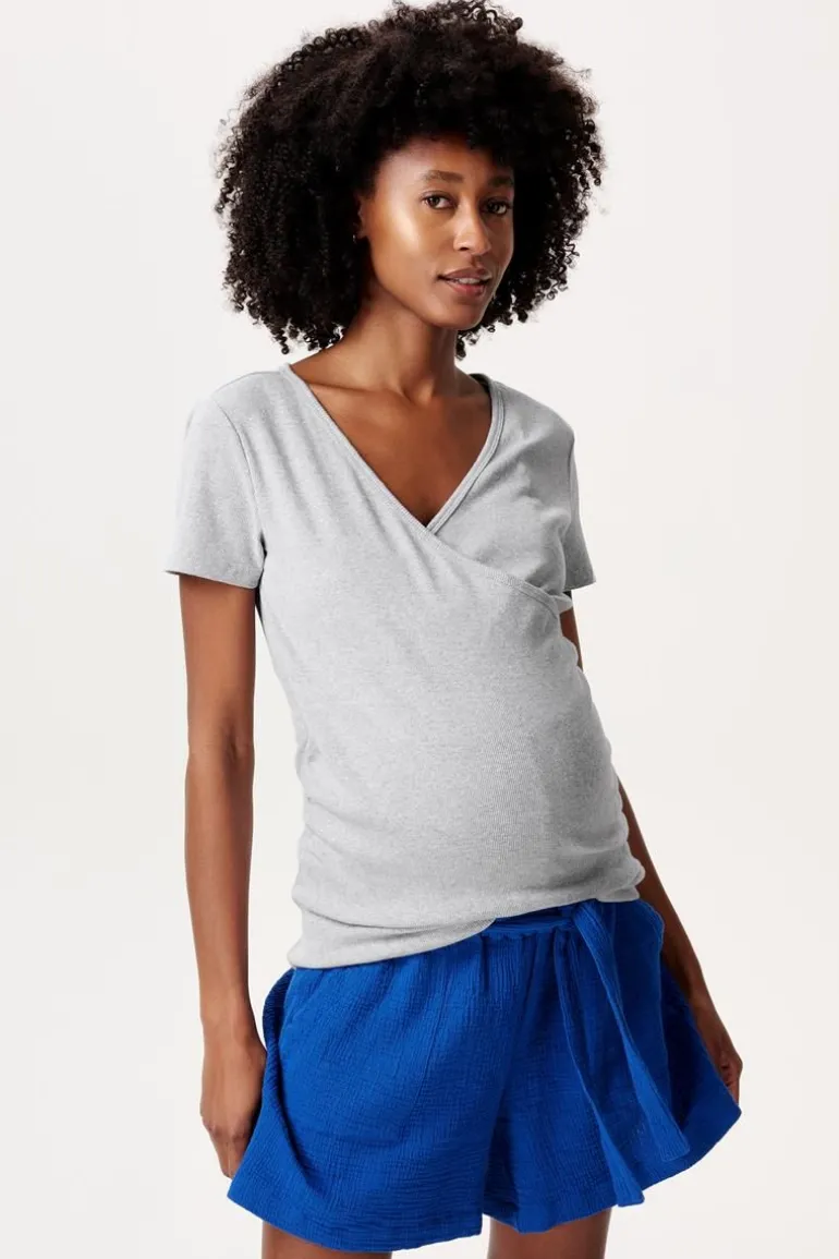 voedings_tshirt__light_gr_6.webp Noppies T-Shirts | T-Shirts<Voedings T-shirt - Light Grey melange
