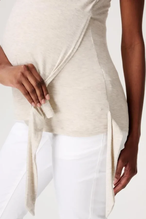 Noppies T-Shirts | T-Shirts<Voedings T-shirt - Oatmeal melange