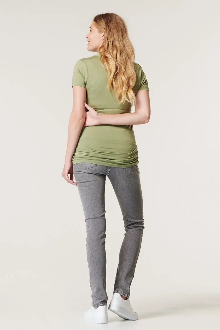 voedings_tshirt__real_oli_1.webp Noppies T-Shirts | T-Shirts<Voedings T-shirt - Real Olive