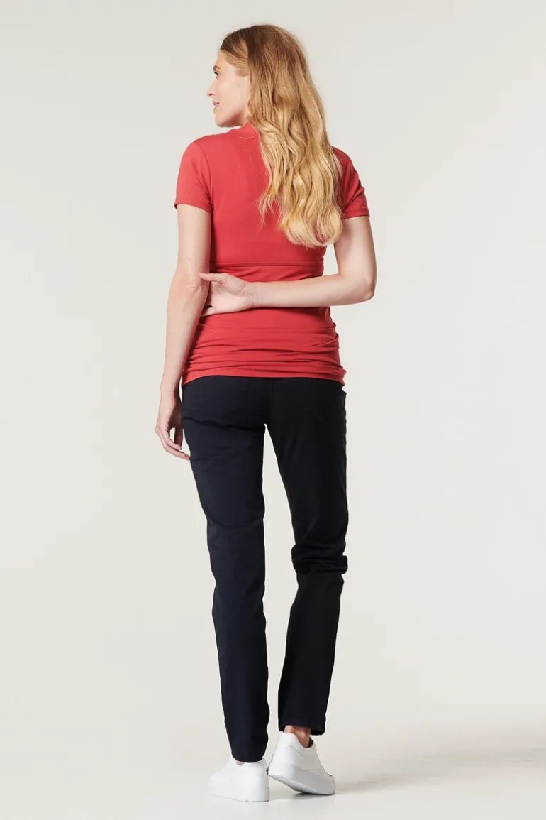 voedings_tshirt__red_10-1.webp Noppies T-Shirts | T-Shirts<Voedings T-shirt - Red