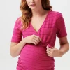 Noppies T-Shirts | T-Shirts<Voedings T-shirt Arua - Fuchsia Red