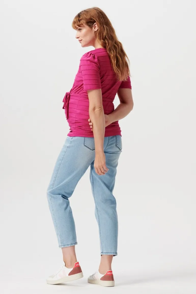 voedings_tshirt_arua__fuc_1.webp Noppies T-Shirts | T-Shirts<Voedings T-shirt Arua - Fuchsia Red