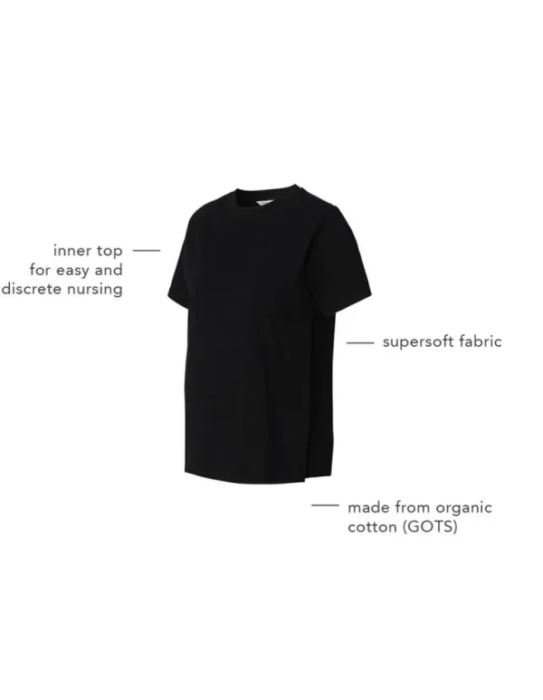 Noppies T-Shirts | T-Shirts<Voedings T-shirt Ifke - Black