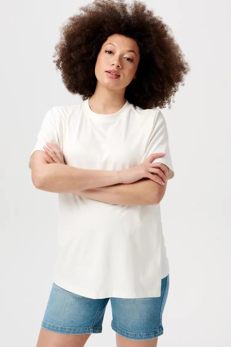 voedings_tshirt_ifke__cre_0.webp Noppies T-Shirts | T-Shirts<Voedings T-shirt Ifke - Cream