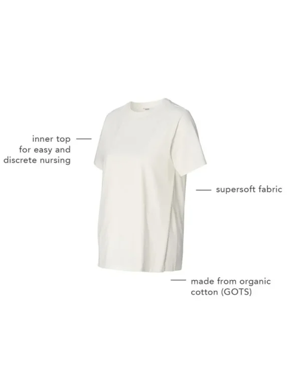 Noppies T-Shirts | T-Shirts<Voedings T-shirt Ifke - Cream