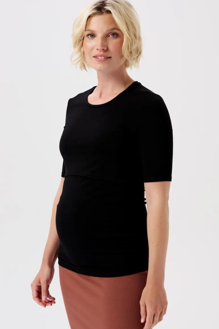 voedings_tshirt_juli__bla_0.webp Noppies T-Shirts | T-Shirts<Voedings T-shirt Juli - Black