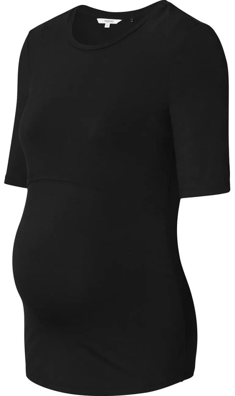 voedings_tshirt_juli__bla_11.webp Noppies T-Shirts | T-Shirts<Voedings T-shirt Juli - Black
