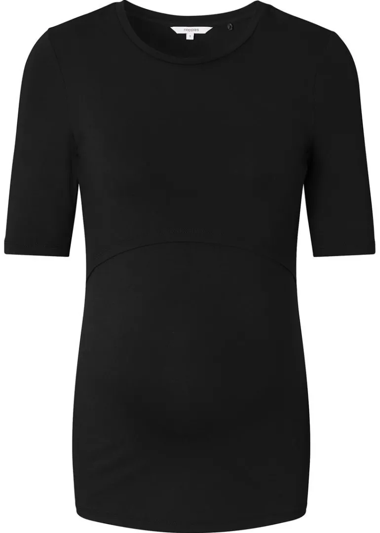 voedings_tshirt_juli__bla_2.webp Noppies T-Shirts | T-Shirts<Voedings T-shirt Juli - Black