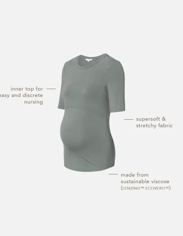 Noppies T-Shirts | T-Shirts<Voedings T-shirt Juli - Sable