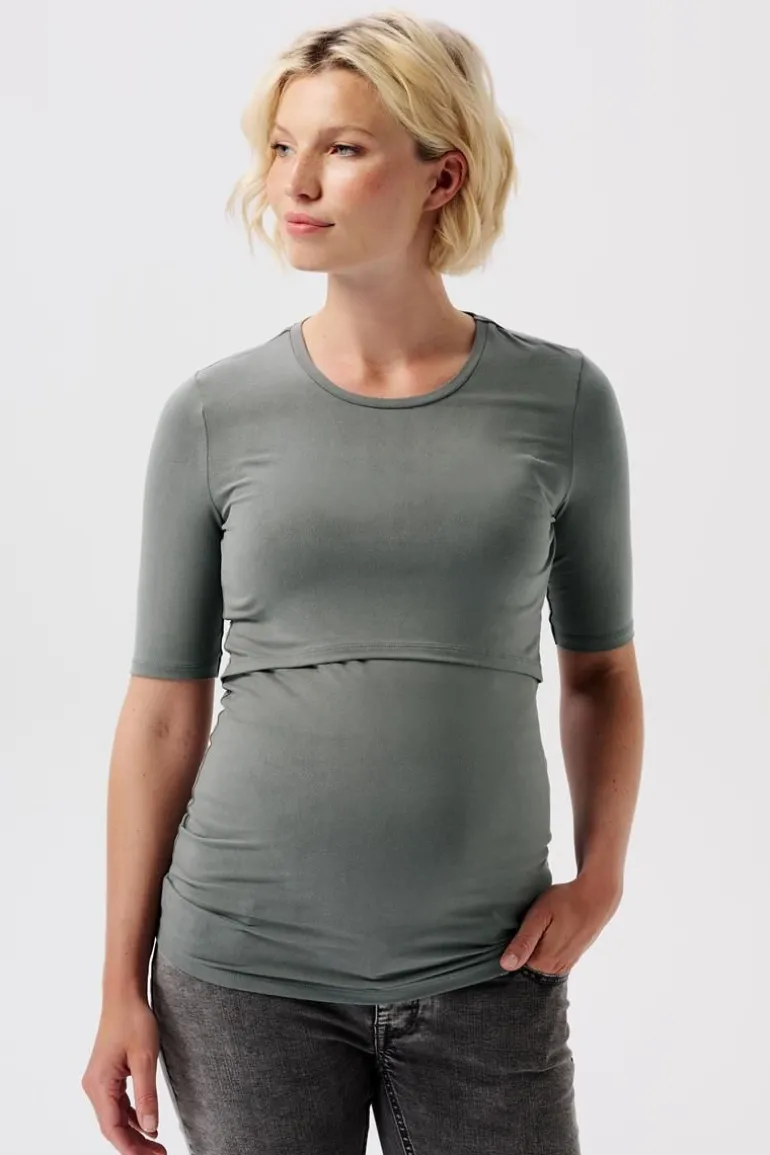voedings_tshirt_juli__sag_7.webp Noppies T-Shirts | T-Shirts<Voedings T-shirt Juli - Sage