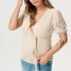 Noppies T-Shirts | T-Shirts<Voedings T-shirt Kayleigh - Light Sand