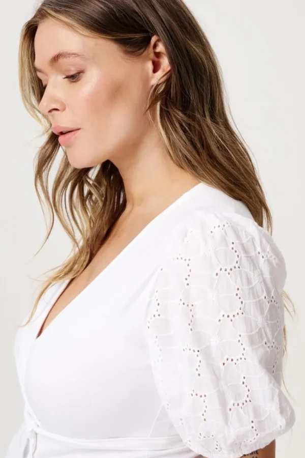 Noppies T-Shirts | T-Shirts<Voedings T-shirt Kayleigh - Optical White