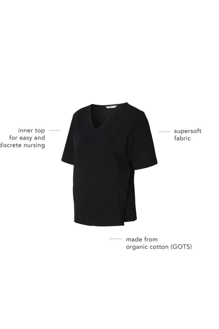 voedings_tshirt_multia__b_6.webp Noppies T-Shirts | T-Shirts<Voedings T-shirt Multia - Black