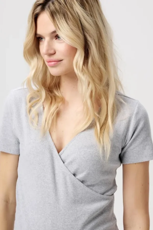 Noppies T-Shirts | T-Shirts<Voedings T-shirt Sanson - Grey Melange