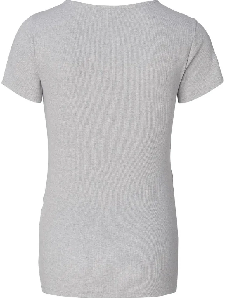 voedings_tshirt_sanson__g_9.webp Noppies T-Shirts | T-Shirts<Voedings T-shirt Sanson - Grey Melange