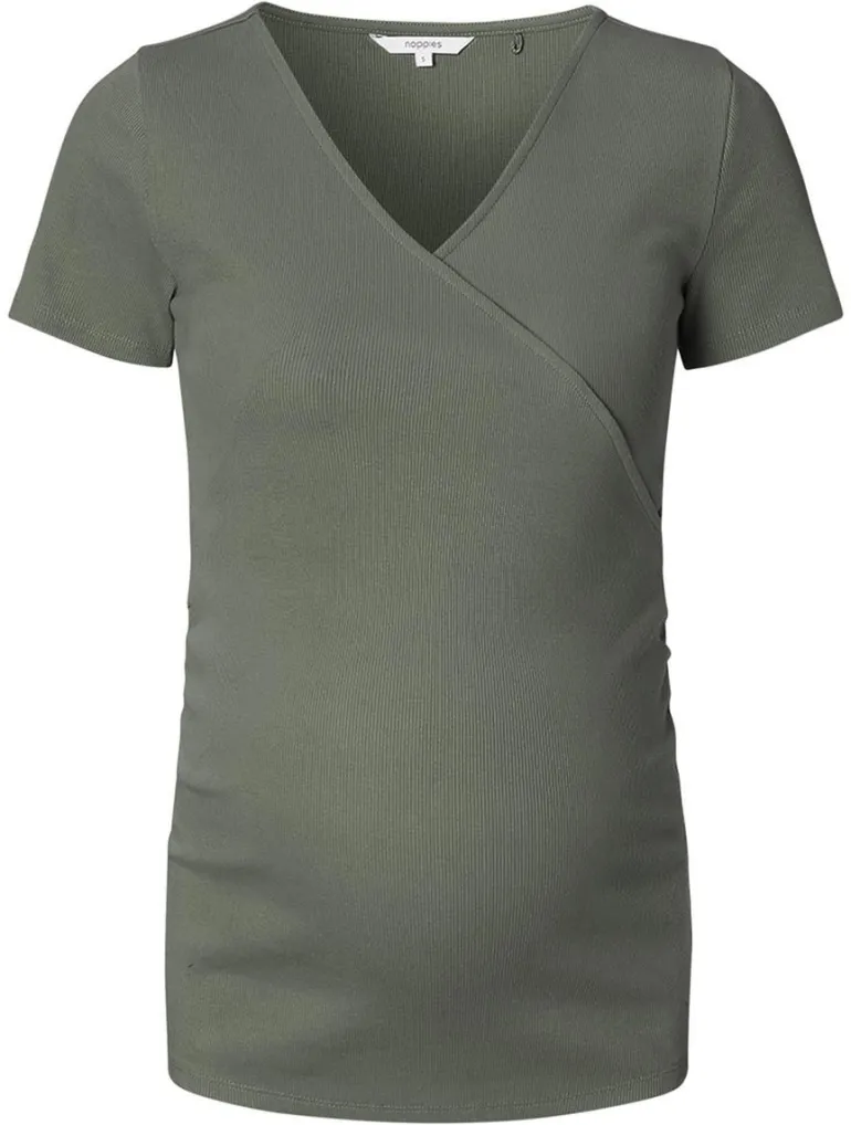 voedings_tshirt_sanson__o_8.webp Noppies T-Shirts | T-Shirts<Voedings T-shirt Sanson - Olive