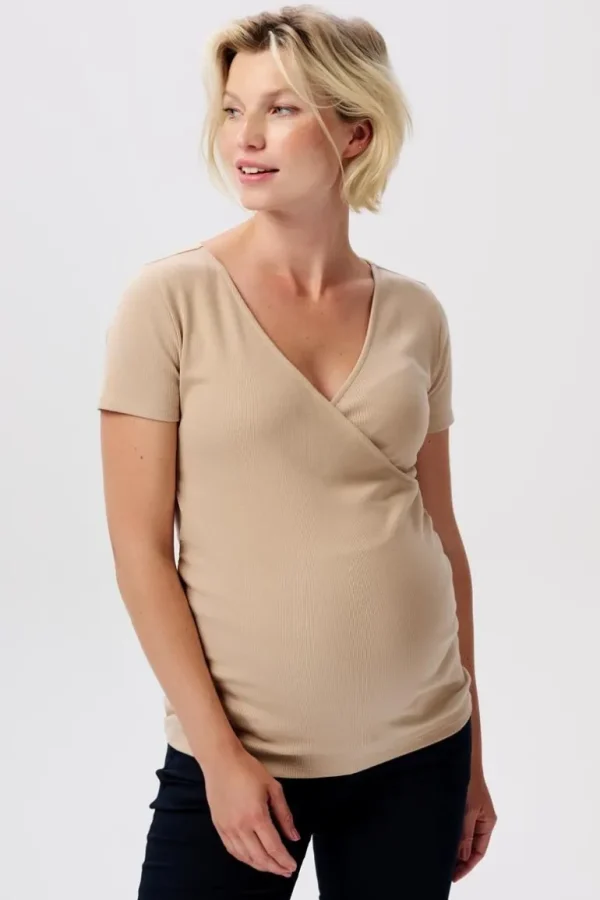 Noppies T-Shirts | T-Shirts<Voedings T-shirt Sanson - White Pepper