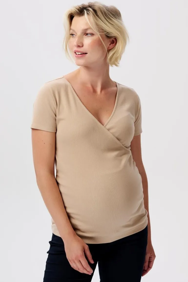 voedings_tshirt_sanson__w_0.webp Noppies T-Shirts | T-Shirts<Voedings T-shirt Sanson - White Pepper