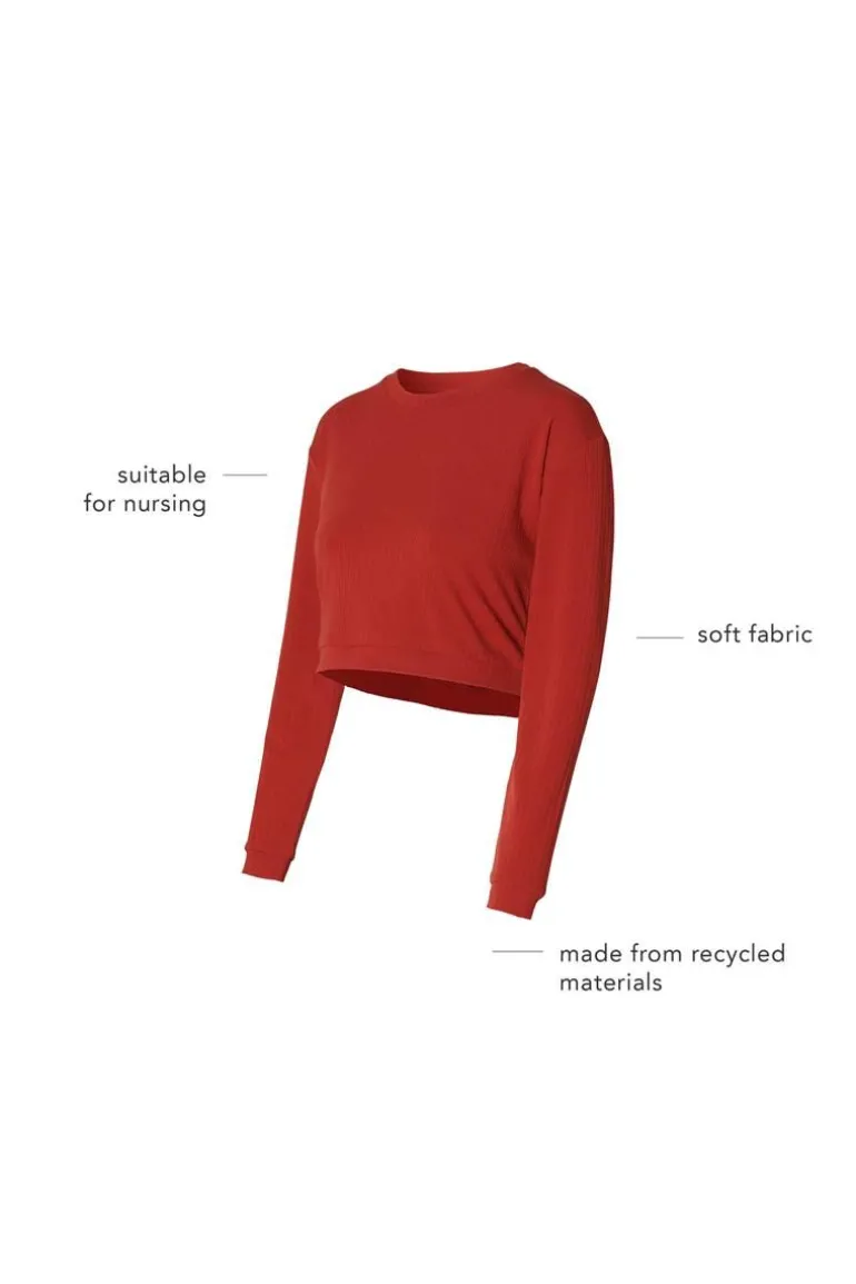 voedings_tshirt_sund__red_7.webp Noppies T-Shirts | T-Shirts<Voedings T-shirt Sund - Red Ochre