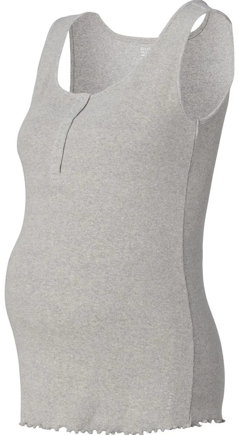 voedingspyjama__light_gre_13-2.webp Noppies Nachtkleding & Loungewear | Ondergoed<Voedingspyjama - Light Grey melange