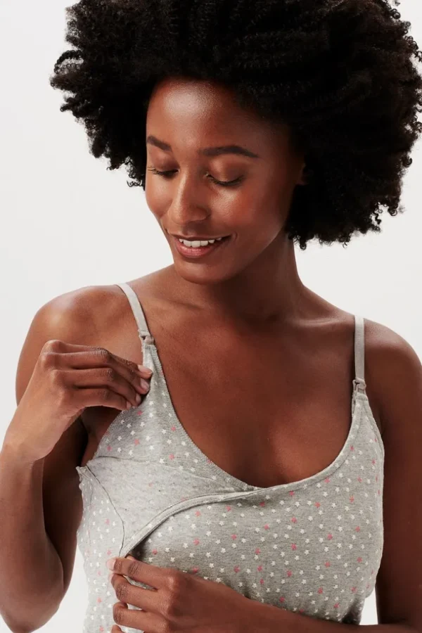 Noppies Nachtkleding & Loungewear | Ondergoed<Voedingspyjama - Light Grey melange