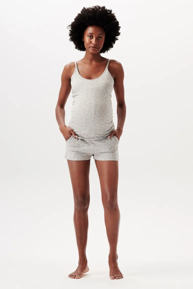 voedingspyjama__light_gre_8.webp Noppies Nachtkleding & Loungewear | Ondergoed<Voedingspyjama - Light Grey melange