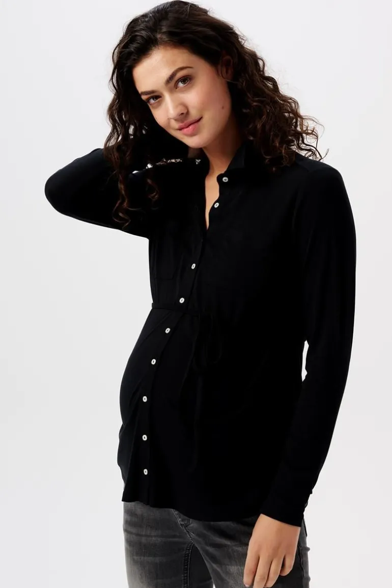 voedingsshirt__black_ink_0-1.webp Noppies Shirts | Shirts<Voedingsshirt - Black Ink