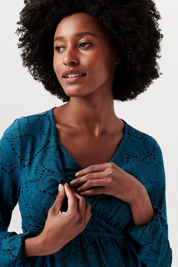 Noppies Shirts | Shirts<Voedingsshirt - Blue Coral