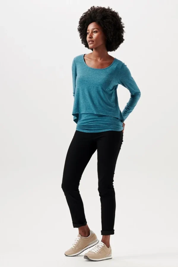 Noppies Shirts | Shirts<Voedingsshirt - Blue Coral