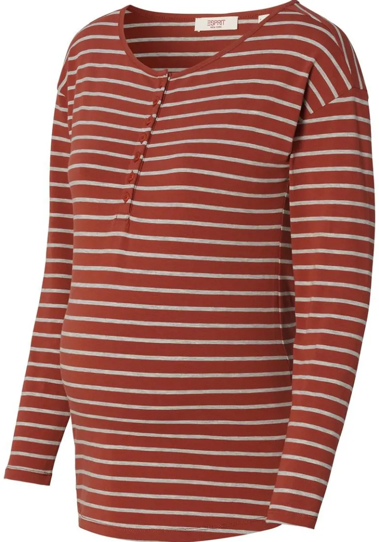 voedingsshirt__brown_10.webp Noppies Shirts | Shirts<Voedingsshirt - Brown