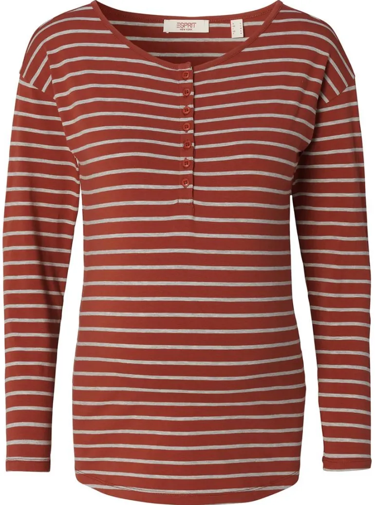 voedingsshirt__brown_2.webp Noppies Shirts | Shirts<Voedingsshirt - Brown