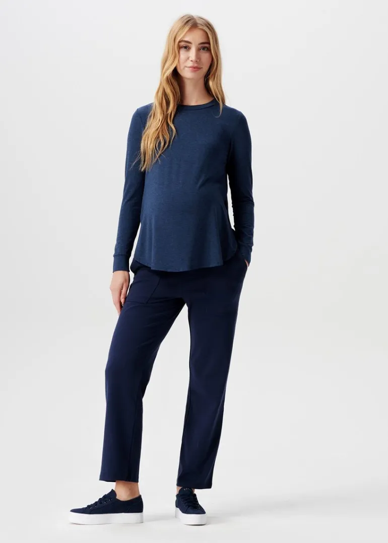 voedingsshirt__dark_blue_0-7.webp Noppies Shirts | Shirts<Voedingsshirt - Dark Blue