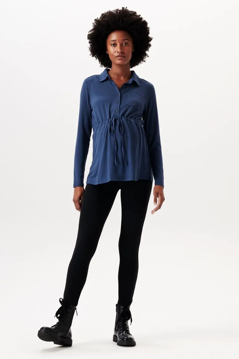 voedingsshirt__dark_blue_0-8.webp Noppies Shirts | Shirts<Voedingsshirt - Dark Blue