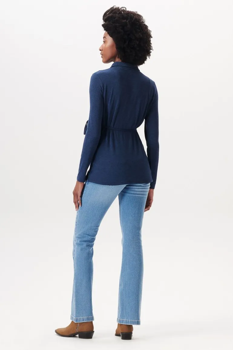 voedingsshirt__dark_blue_1-6.webp Noppies Shirts | Shirts<Voedingsshirt - Dark Blue