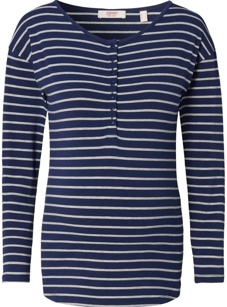 voedingsshirt__dark_blue_2.webp Noppies Shirts | Shirts<Voedingsshirt - Dark Blue