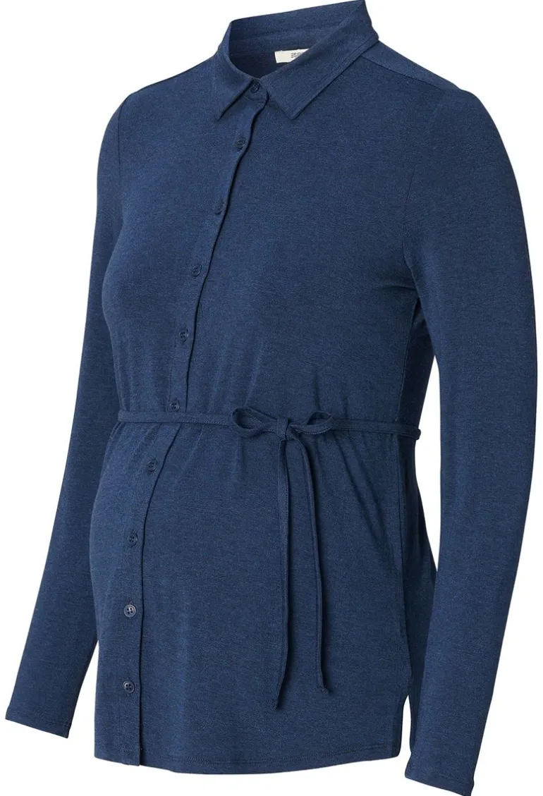 voedingsshirt__dark_blue_4-6.webp Noppies Shirts | Shirts<Voedingsshirt - Dark Blue