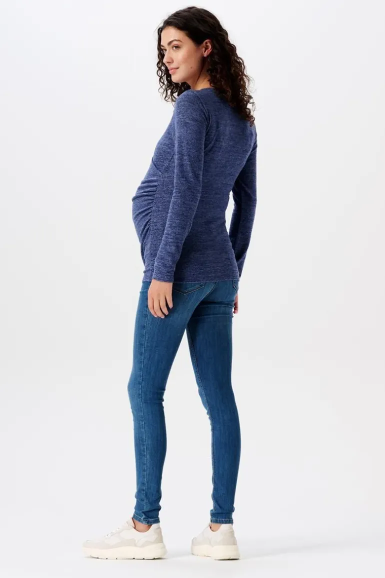 voedingsshirt__dark_blue_5-4.webp Noppies Shirts | Shirts<Voedingsshirt - Dark Blue