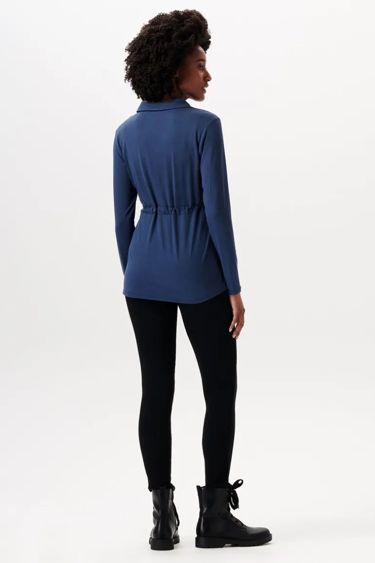 voedingsshirt__dark_blue_9-7.webp Noppies Shirts | Shirts<Voedingsshirt - Dark Blue