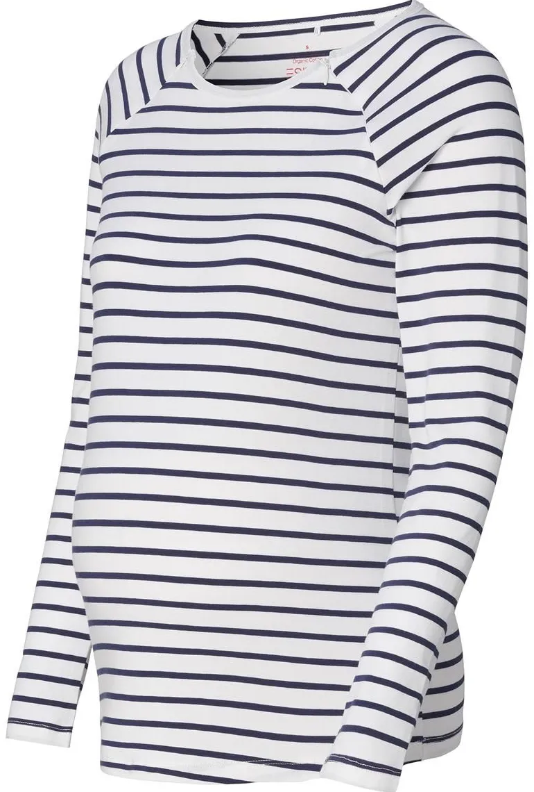 voedingsshirt__dark_navy_4.webp Noppies Shirts | Shirts<Voedingsshirt - Dark Navy