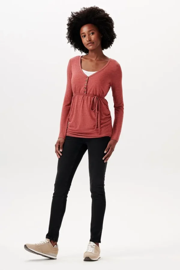 Noppies Shirts | Shirts<Voedingsshirt - Dark Red