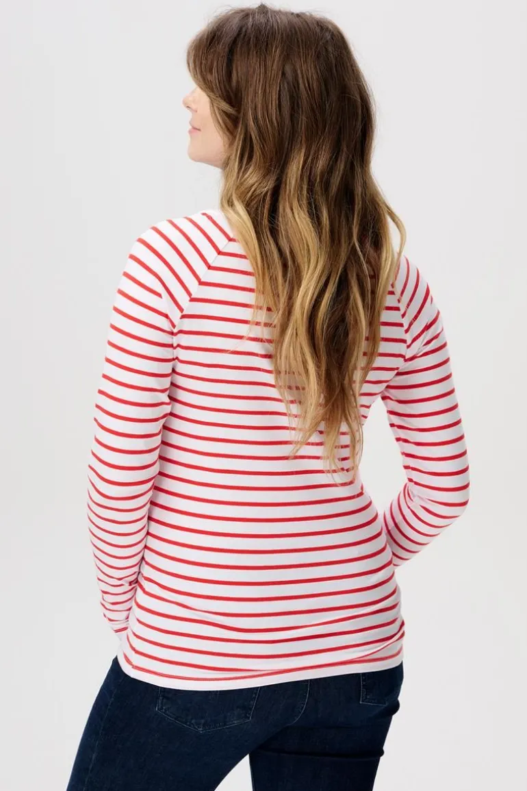 voedingsshirt__mission_re_1.webp Noppies Shirts | Shirts<Voedingsshirt - Mission Red